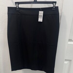 Ann Taylor Factory Classic Black Pencil Skirt
